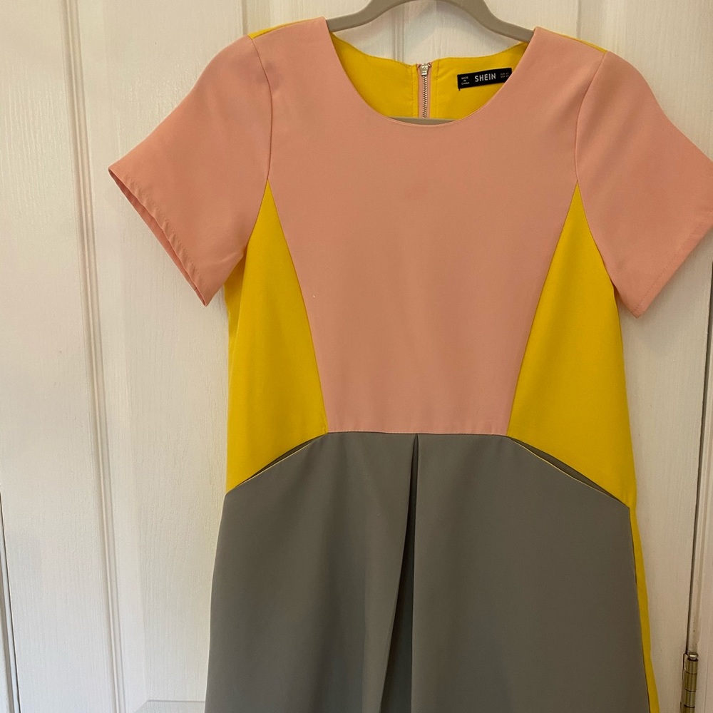 SHEIN color block dress